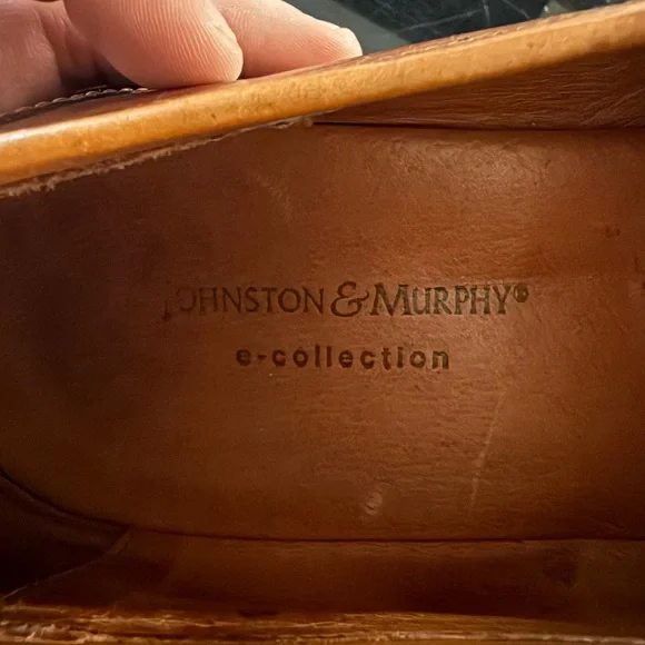 Johnson & Murphy E-Collection Mens Brown Loafers Shoes Sz. 10.5 Made In Italy - Picture 4 of 7